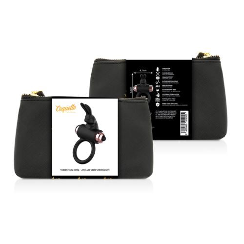 Luxury Penis Ring Coquette Chic Desire Cock Rabbit Clit Stimulator Black&Gold