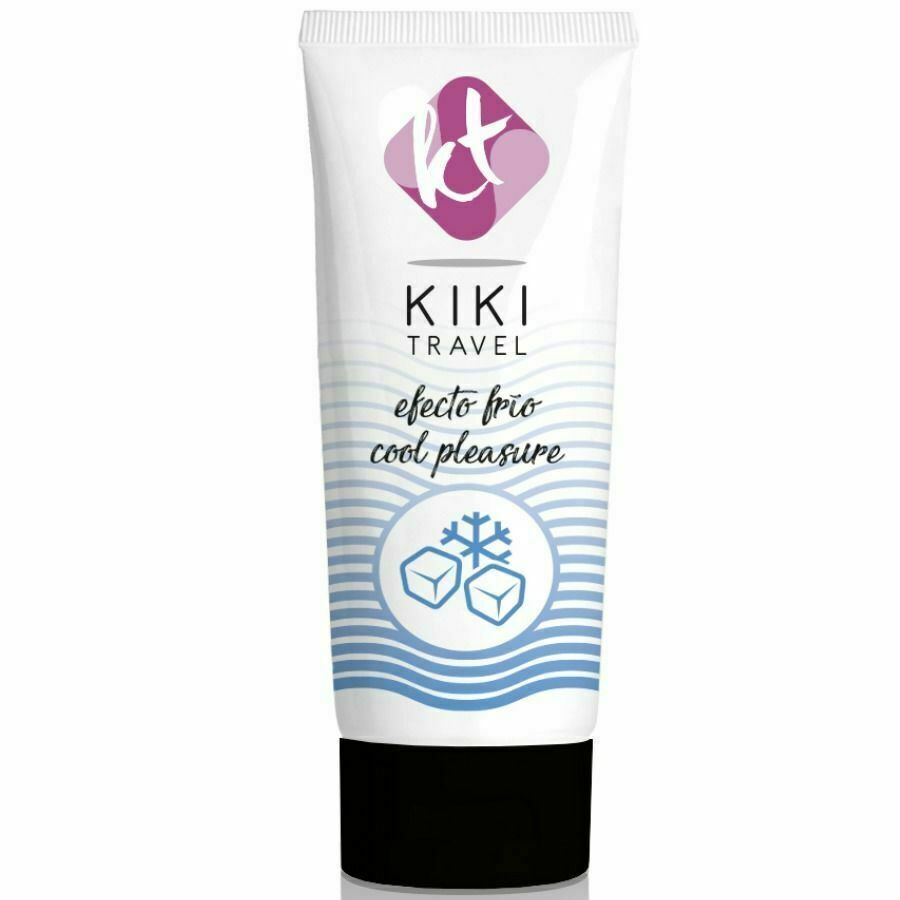 Gleitmittel auf Wasserbasis mit kühlender Wirkung Kikì Travel Cold Slik Vegan Aloe Vera