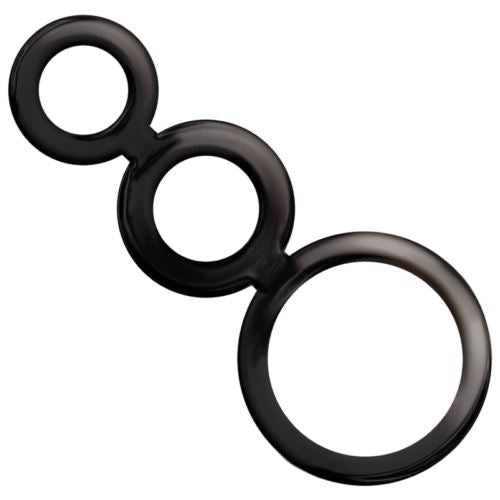 Addicted Toys Set Black Penis And Testicles Rings Sex Toys For Man