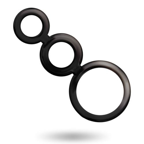 Addicted Toys Set Black Penis And Testicles Rings Sex Toys For Man