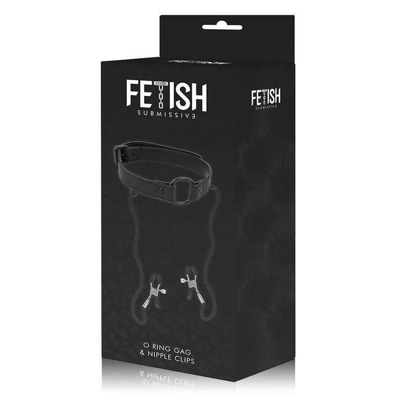 Fetish Submissive Ring Mouth Gag With Nipple Clamps Chain Punish Bondage bdsm