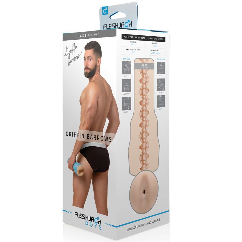 Herren-Masturbator-Realistischer-Hintern-Fleshlight-FleshJack-Gay-Man-Sex-Griffin-Barrows