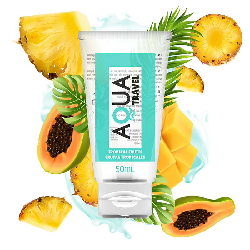 Aqua Travel Flavoured Water Base Lube Edible lubricant 50ML