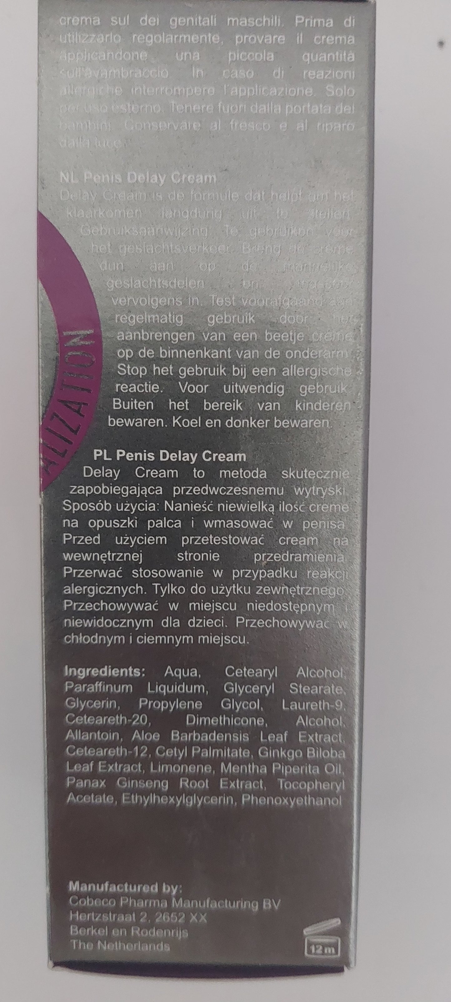 BE Enduring Penis Delay Cream Lasting Lasting Ejaculation Delay 45ml