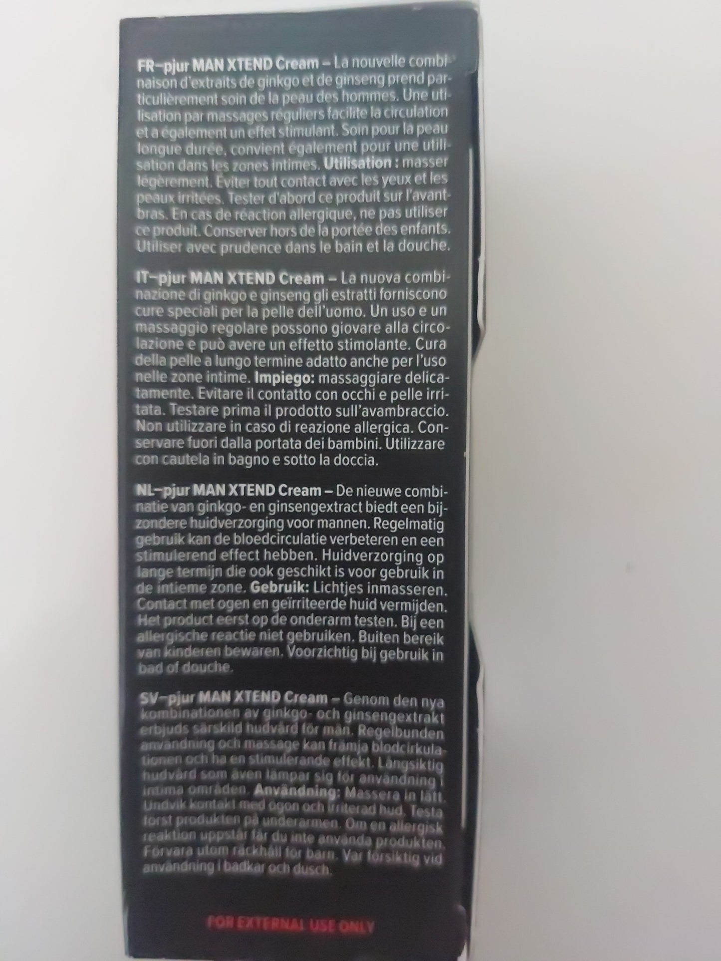 pjur Man Xtend Cream Stimulans Gleitmittel Massage Ginkgo Ginseng 50 ml