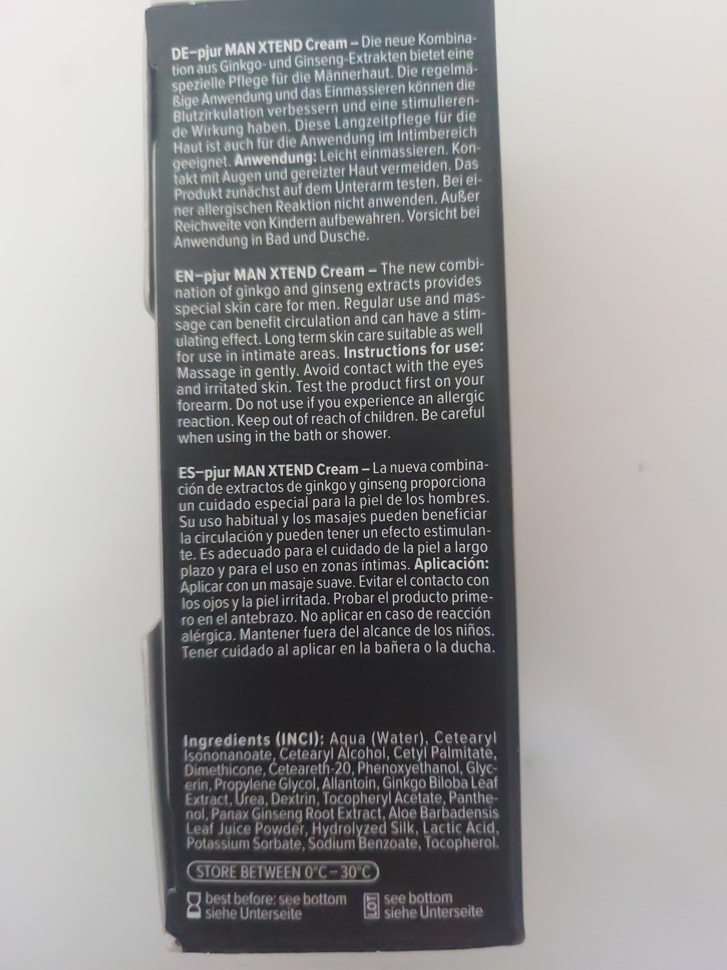 pjur Man Xtend Cream Stimulans Gleitmittel Massage Ginkgo Ginseng 50 ml