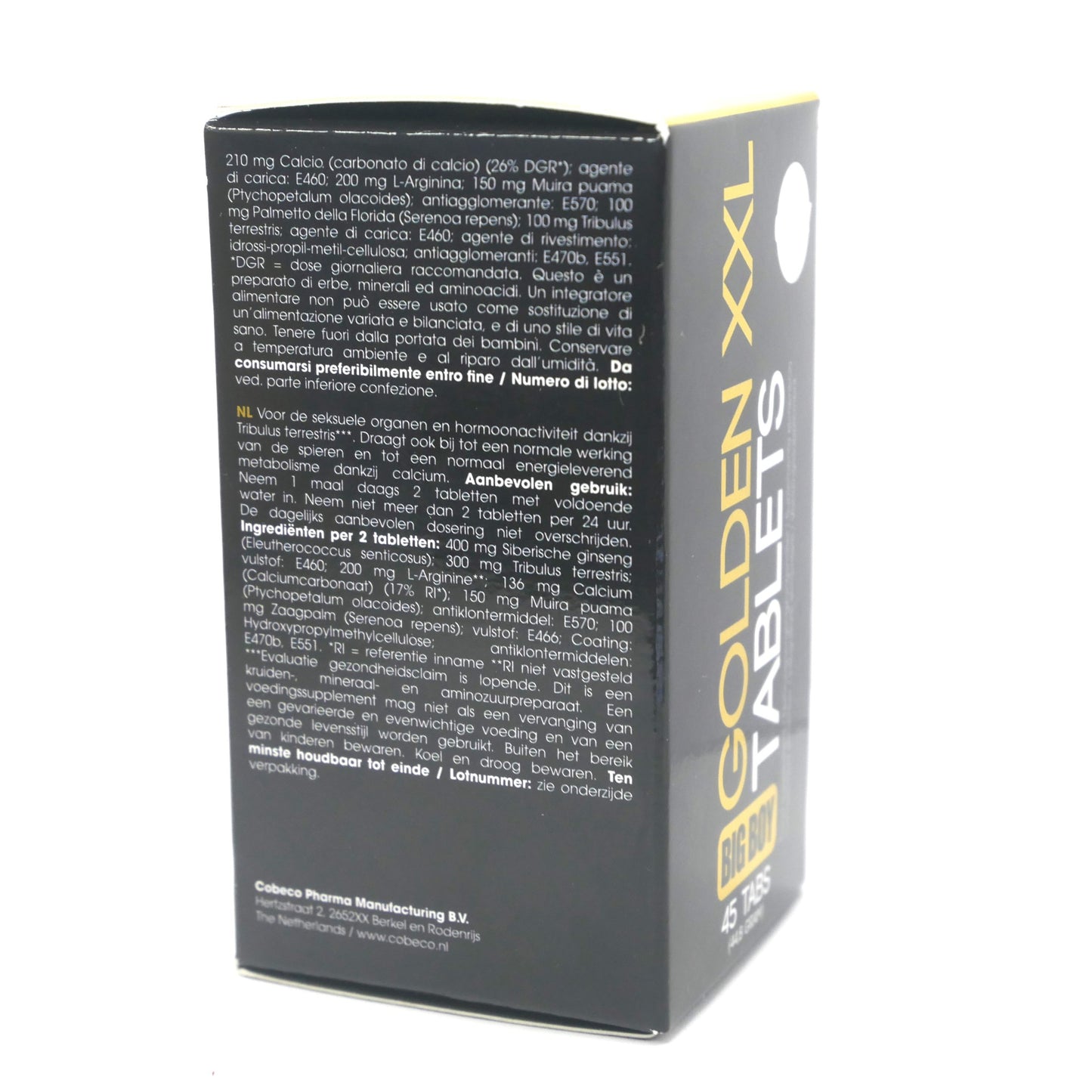 Big Boy Golden XXL Tablets Erect Erection Enlargement dick growth Male 45 Caps