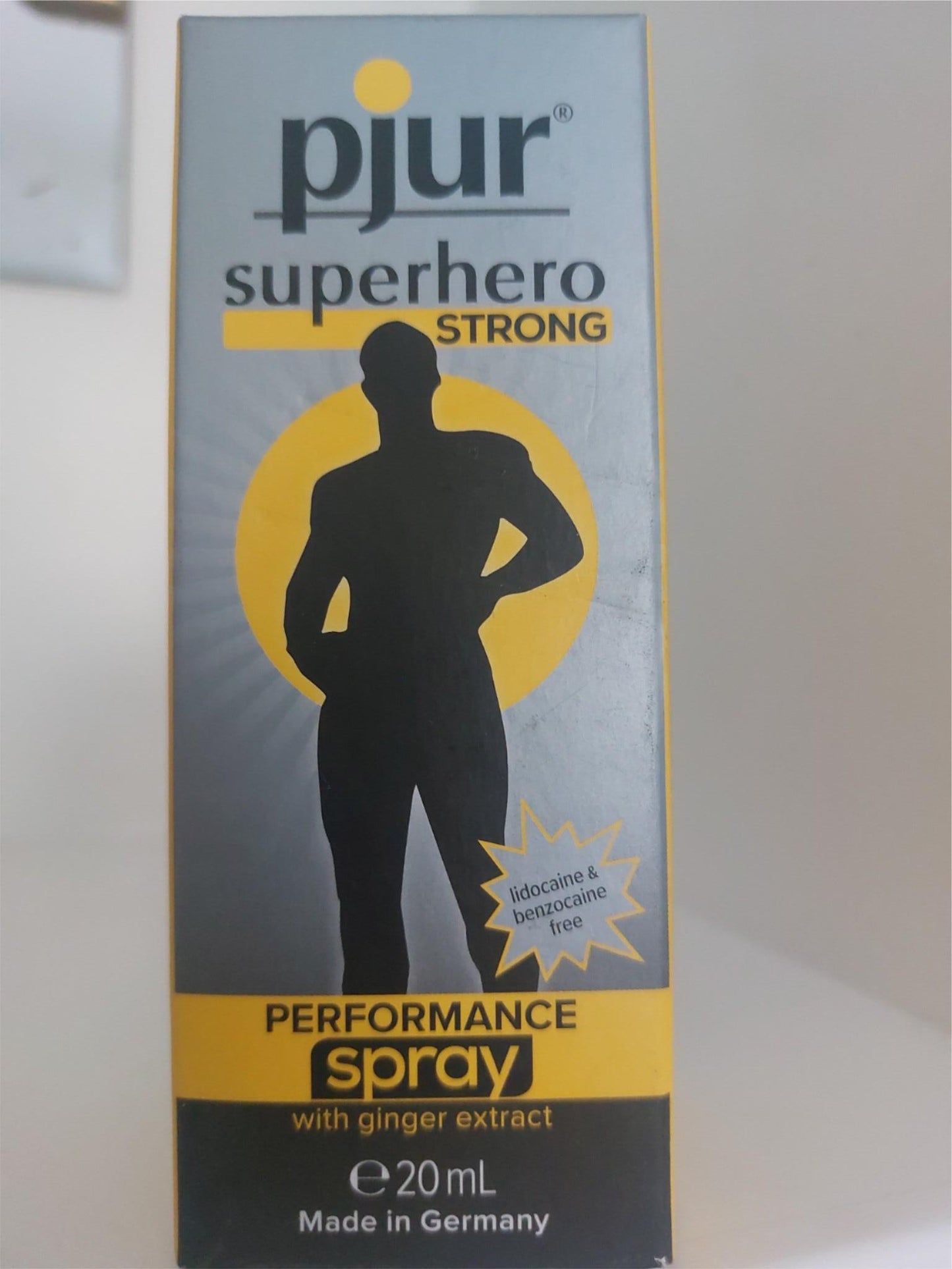 pjur Delay Spray Superhero performance for men strong with ginger extract 20ml