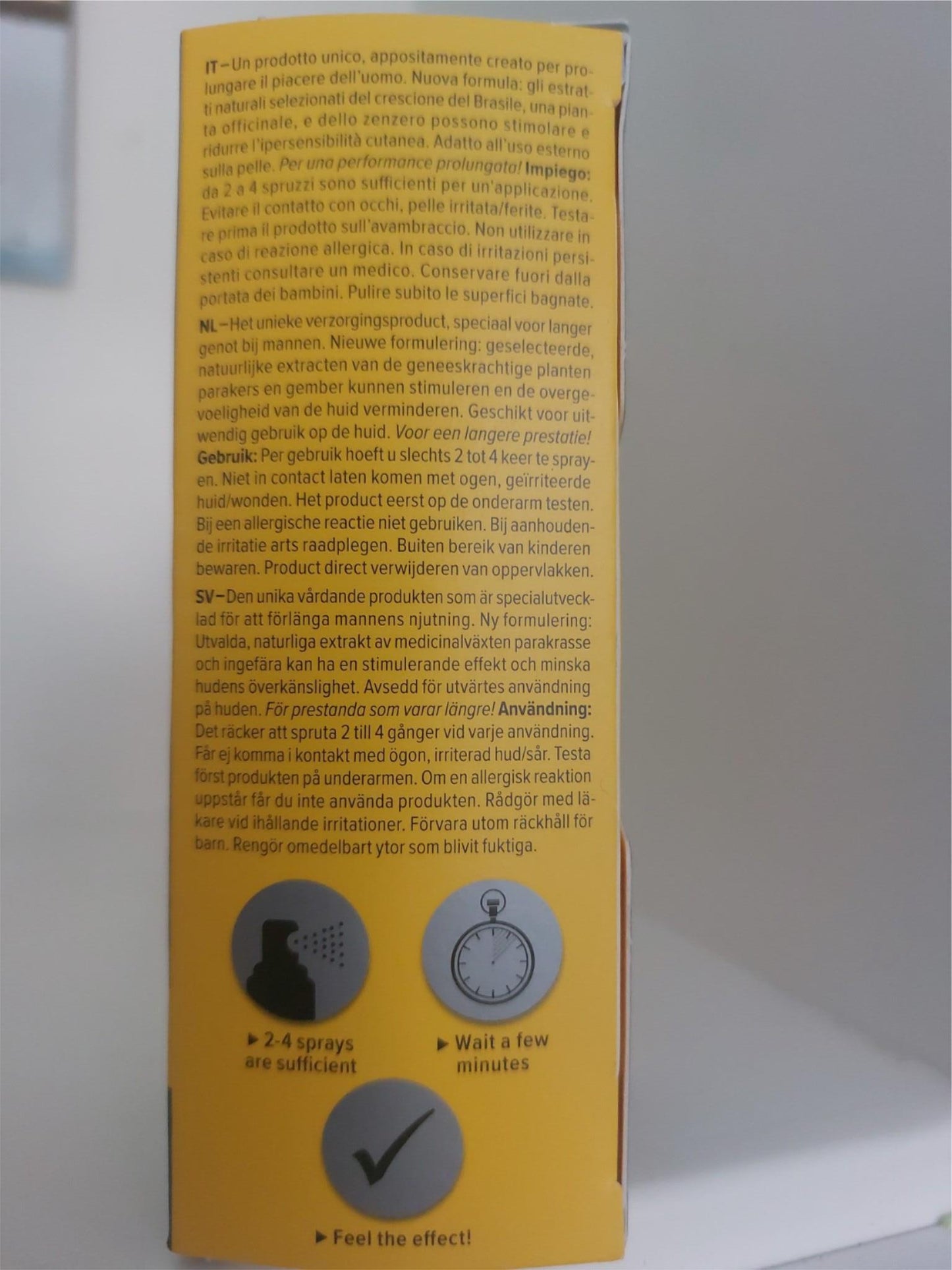pjur Delay Spray Superhero performance for men strong with ginger extract 20ml