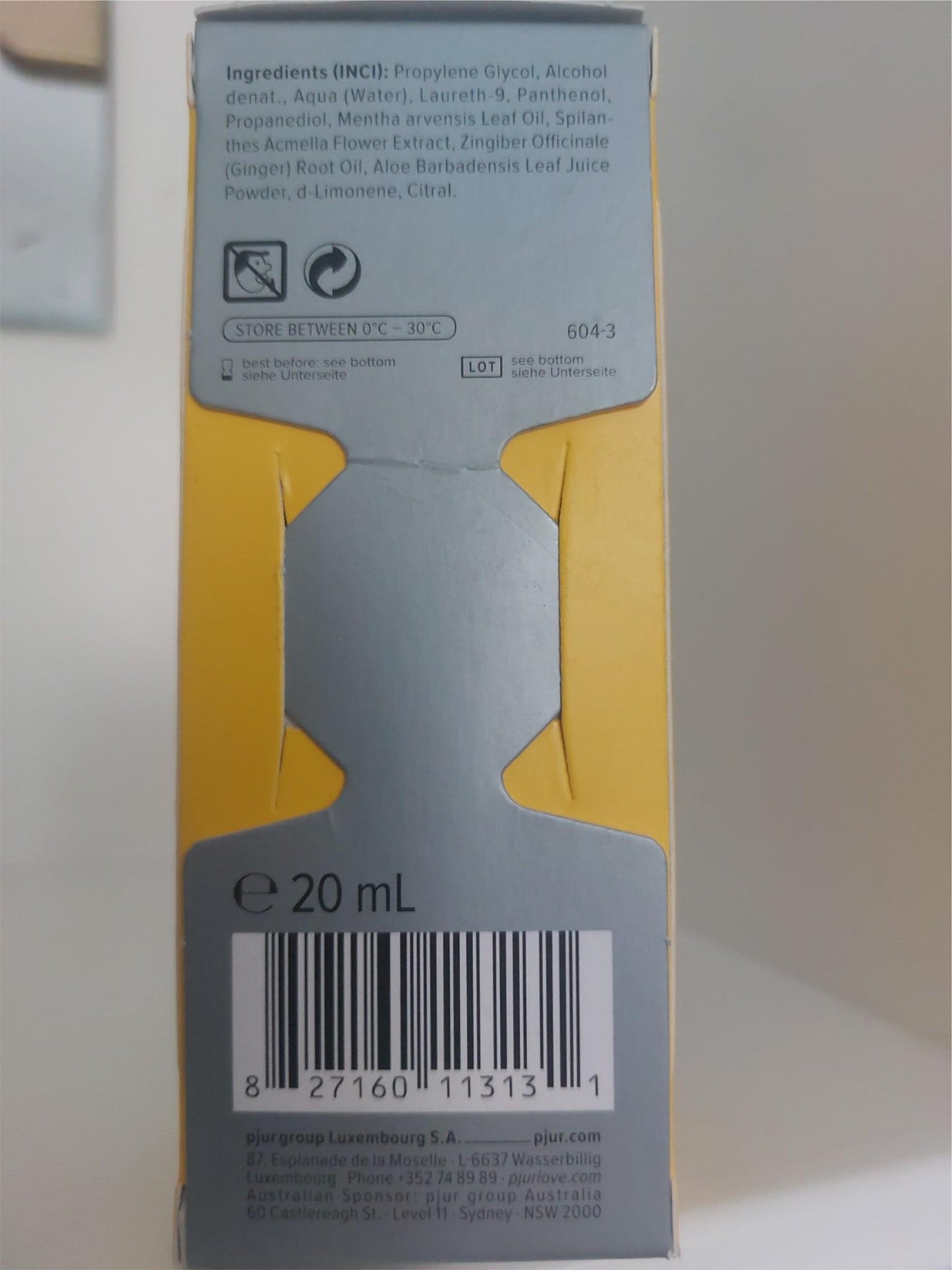 pjur Delay Spray Superhero performance for men strong with ginger extract 20ml