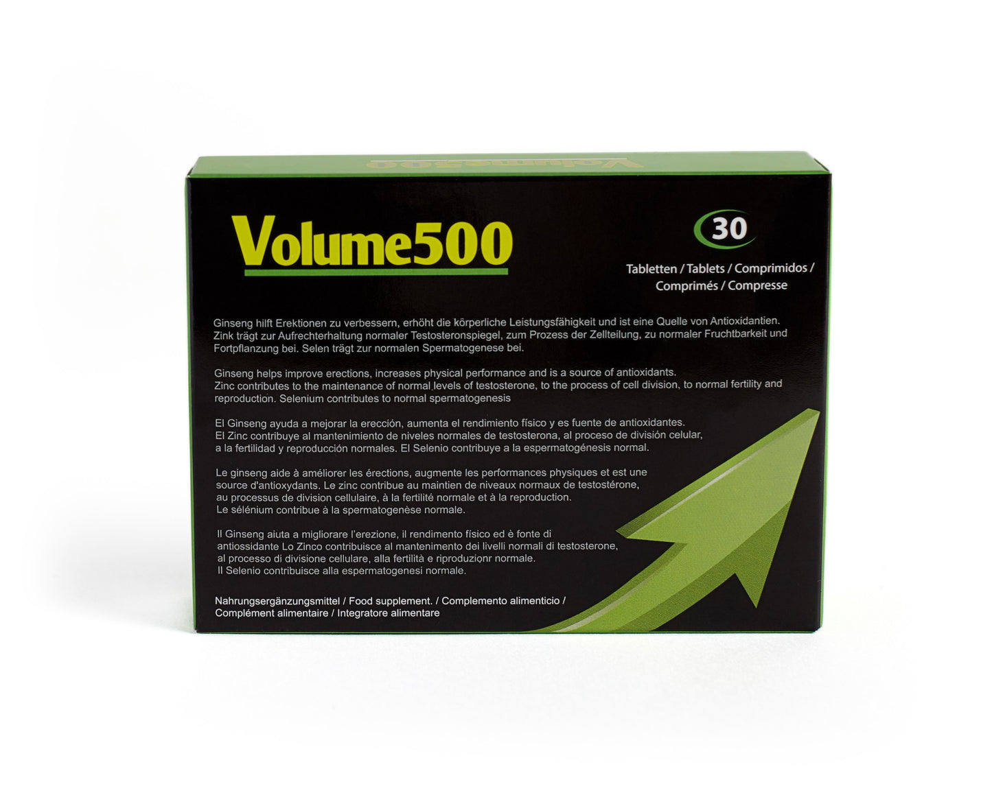Volume 500 | Semen Sperm Increase Male Fertility Aid | Intensify Orgasm 30Pills