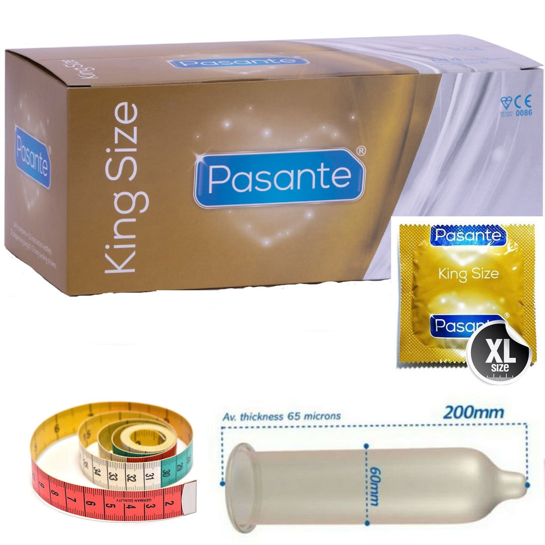 🔥 Pasante King Size XL/XXL Condoms – Ultimate Comfort and Protection for Larger Sizes