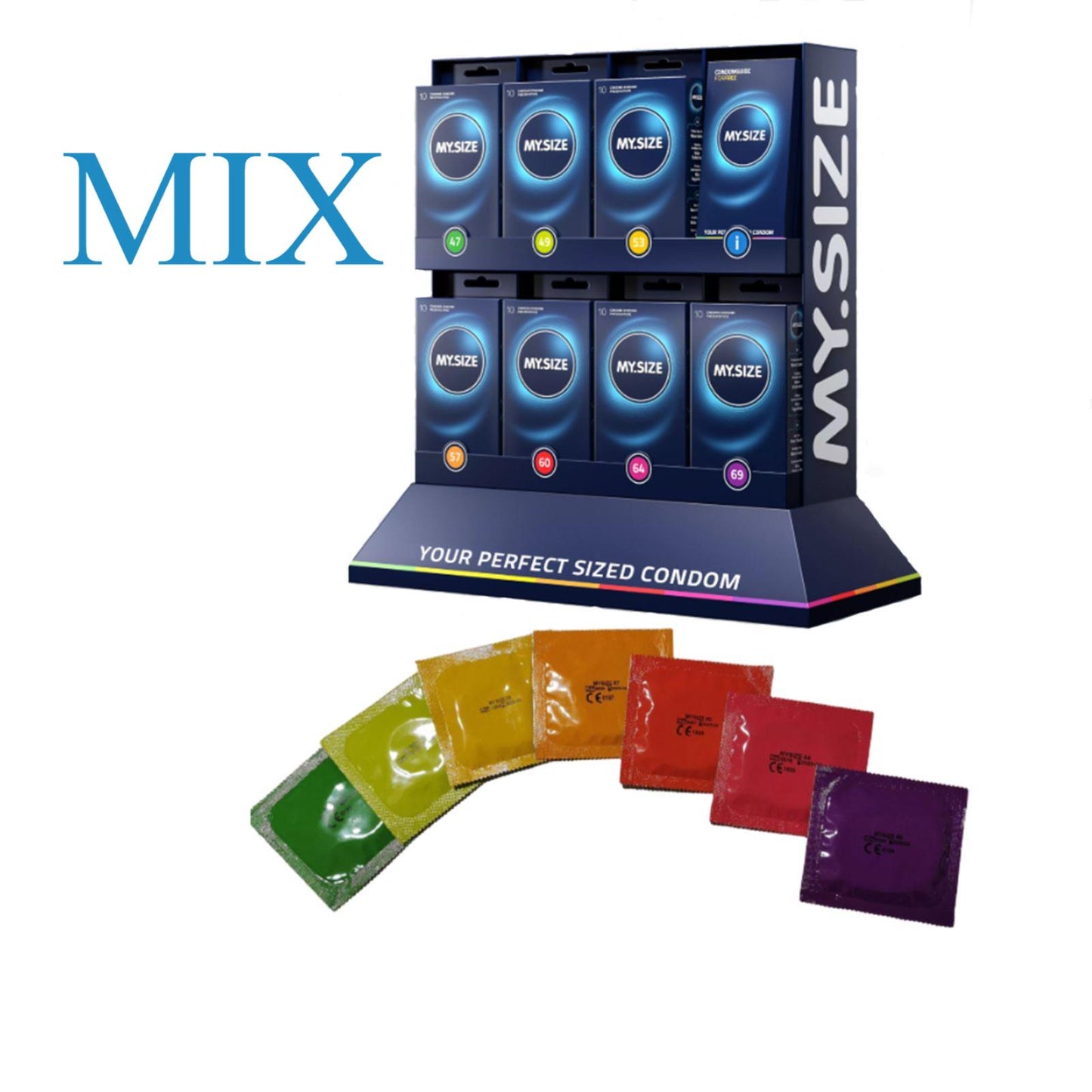 MIXXX My Size Condoms Sizes XL XXL 60mm 69mm