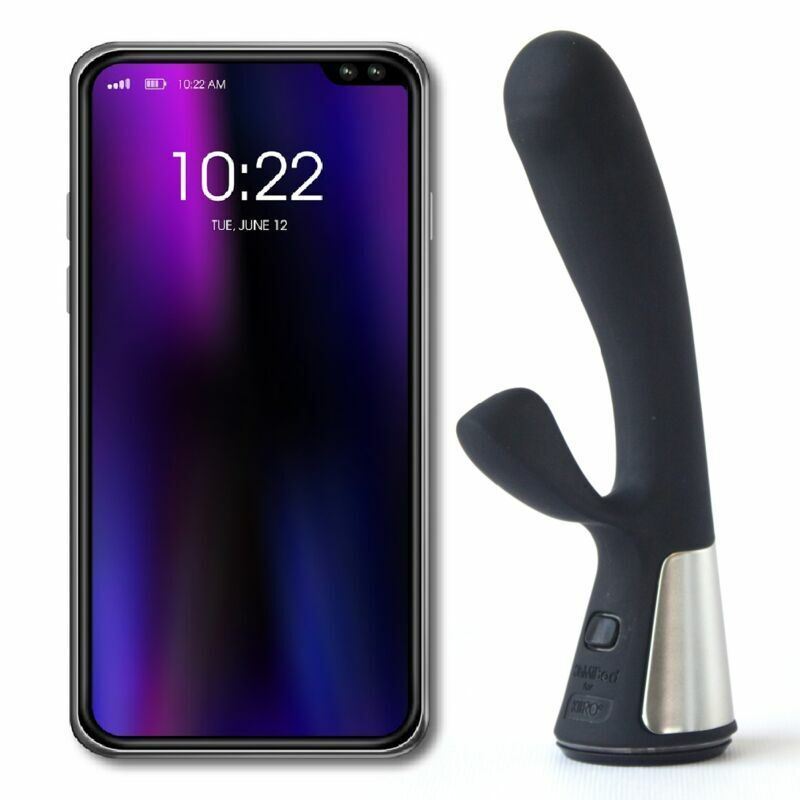 Kiiroo ohmibod fuse app remote control silicone vibrator sex toys woman black