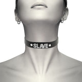 SLAVE - Vegan Leather Choker Necklace for women