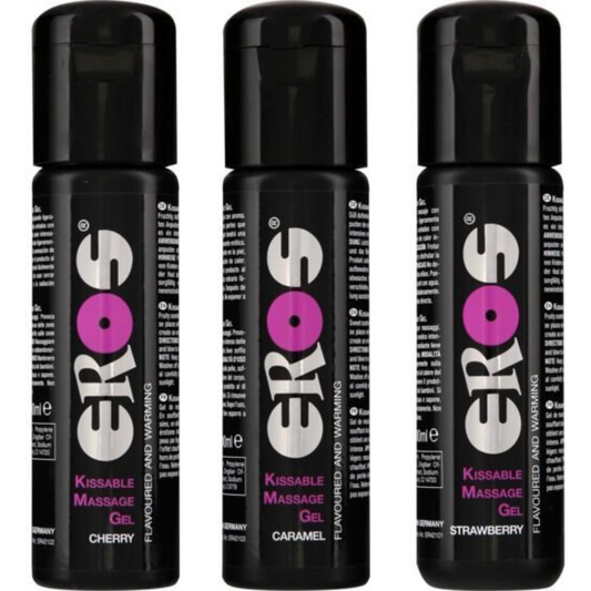 Olio da massaggio effetto termico al caramello Eros Kissable 100ml