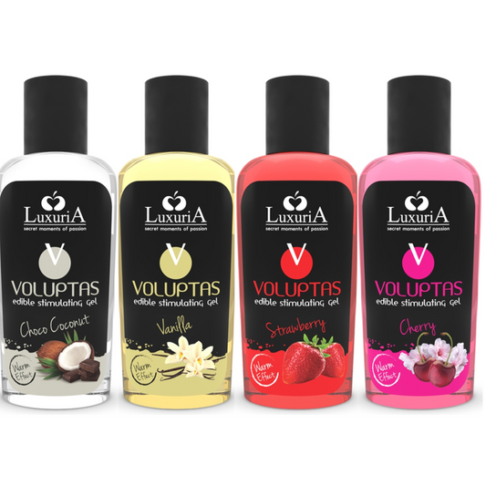 Luxuria Gel per massaggi erotici Lozione riscaldante commestibile Preliminari preservativo sicuro alla vaniglia