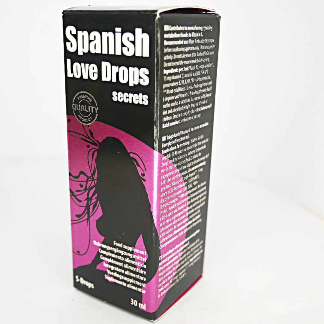 Spanish Secrets Love Drops Potenziatore della libido sessuale per donne e uomini 1 fl oz 30 ml 