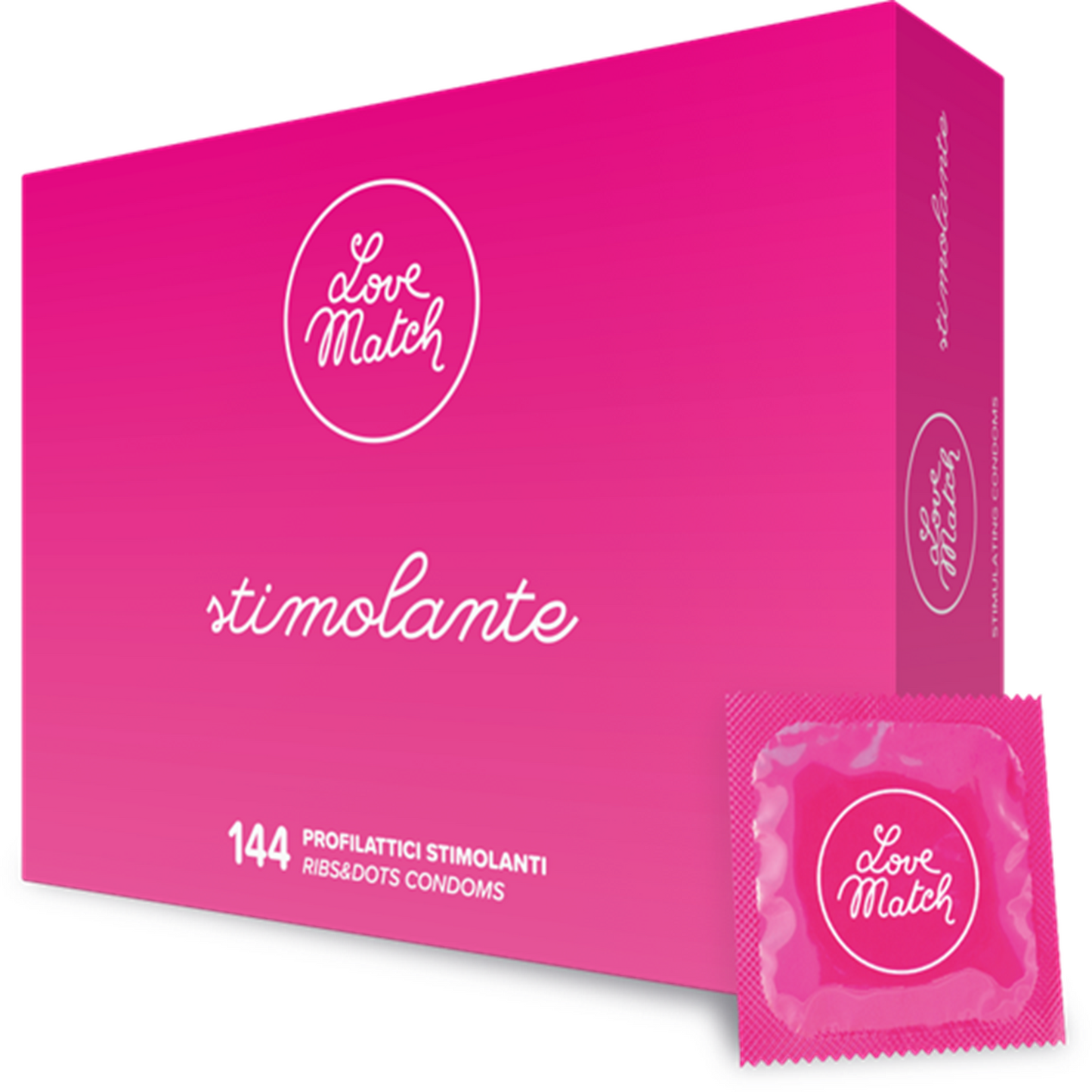 Stimulant Condoms Love Match Lubricated Extra Sensations Ribs&Dot Condones new
