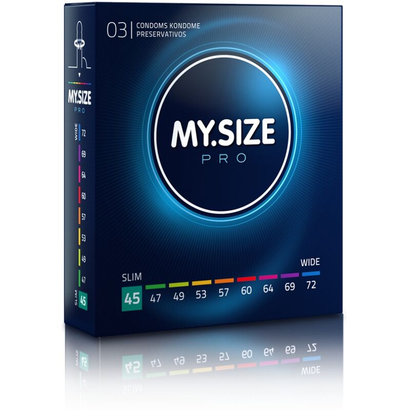 3-pack My Size Pro Condom Size Small Regular Extra Large XL Strong Original Safe