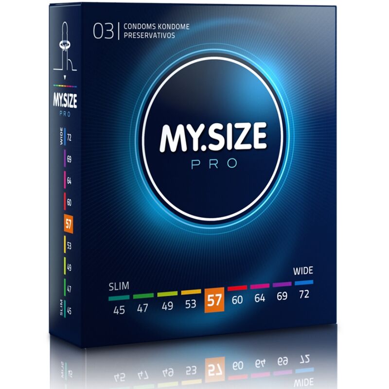 3-pack My Size Pro Condom Size Small Regular Extra Large XL Strong Original Safe