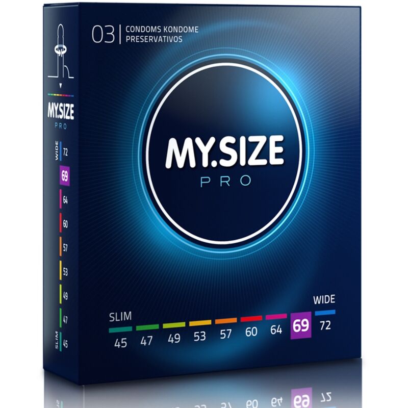 3-pack My Size Pro Condom Size Small Regular Extra Large XL Strong Original Safe