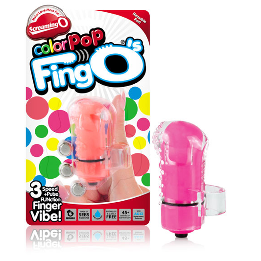 Finger bullet vibrator screaming O fing O's female sex toy masturbator pop pink