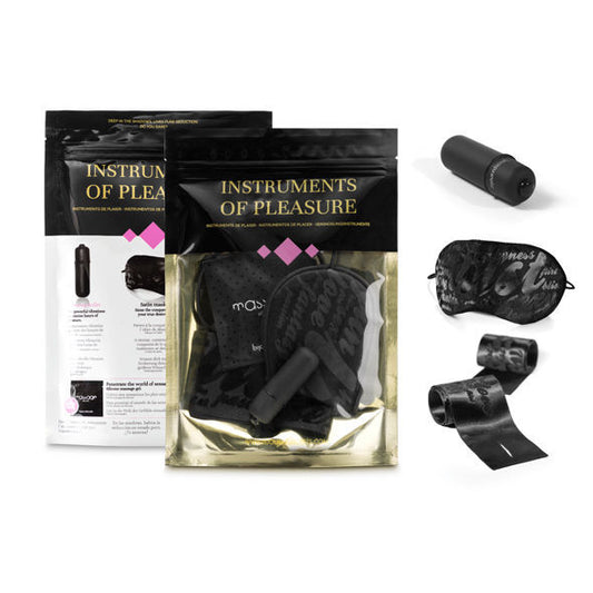 Bijoux instruments of pleasure purple level sex toy vibrating bullet eye mask handcuffs