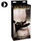 Fetish fantasy gold designer strap-on sex toy beginner luxury harness black dildo