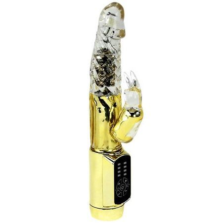 Ly-Baile us Gold Rabbit Prince vibratore stimola il rotatore del dildo del punto G del giocattolo sessuale del clitoride