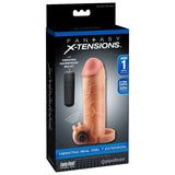 Vibrierender Real-Feel-1-Extension-Vibrator-Penis
