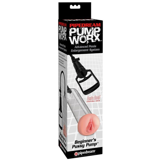 Pompa per erezione Pump Worx con vagina per principianti