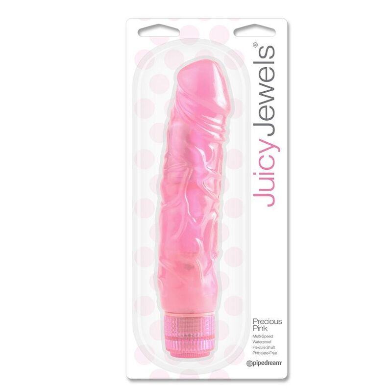 Juicy Jewels, prezioso sex toy rosa, realistico, vibratore, stimolazione del clitoride