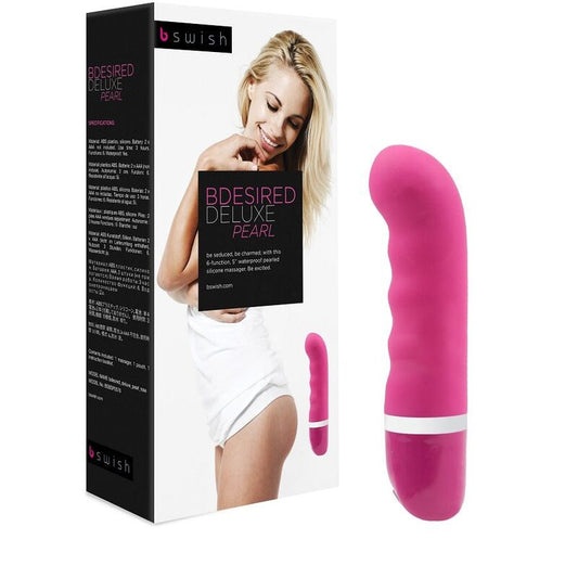 B swish - bdesired deluxe paerl vibratore rosa massaggiatore giocattolo sessuale da donna