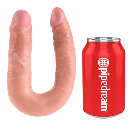 King cock dildo doppia testa 13,9 cm penetrazione media naturale realistico anale vaginale lsb