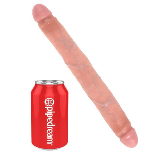 Doppelkopf-Königsschwanz, natürlicher Doppeldildo, 30 cm, riesig, riesig, extragroß, großes Loch