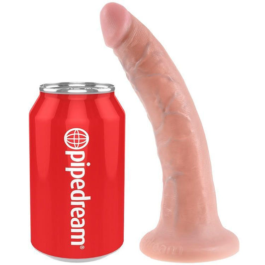 Dildo king cock 7 "pene naturale 17,8 cm per giocattoli sessuali anali vaginali per coppie femminili