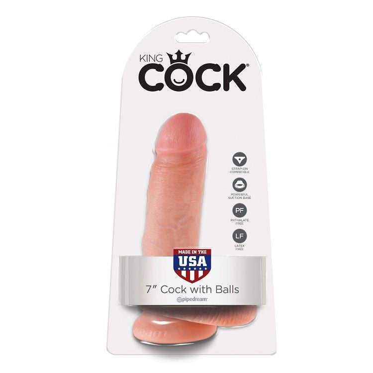 Dildo king cock realistic waterproof suction cup woman sex toy penis natural 17.8cm