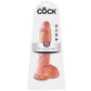 King cock dildo realistic suction cup woman sex toy penis natural with balls 26.5cm