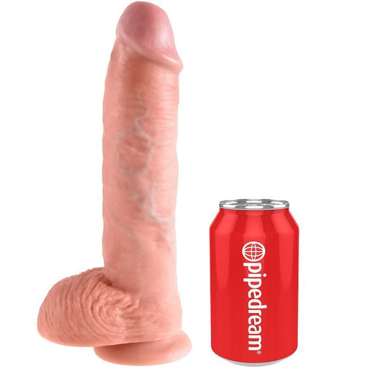 King Cock-Dildo, realistischer Saugnapf, Sexspielzeug für Frauen, Penis, natürlich, mit Hoden, 26,5 cm