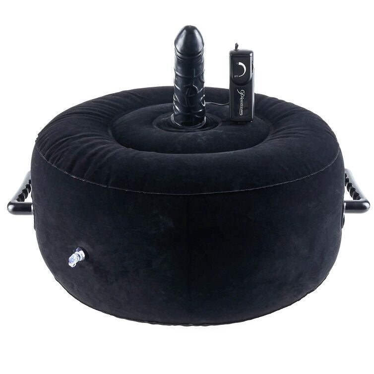 Inflatable hot seat sex machine dong women toy fetish fantasy g-spot vibrator