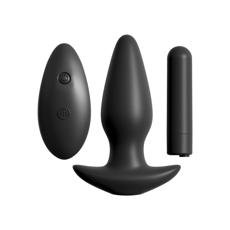 Anal fantasy anal plug with remote control ergonomic female sex toy