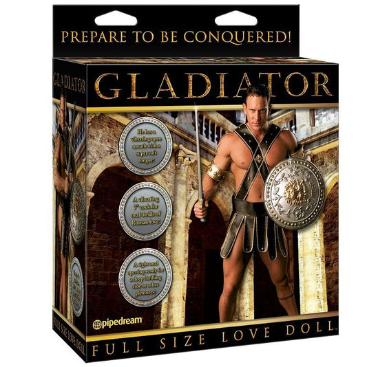 Full size love doll gladiator inflatable doll realistic penis vibrator sex toy