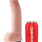 Königsschwanz, natürliche Ejakulation, Spritzdildo, realistischer 22,86 cm großer Penis, Sperma