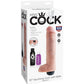 Fallo eiaculante 25,40 cm king cock realistico pene squirting donna giocattolo sessuale vaginale