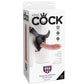 King cock harness with realistic dildo natural 20.3cm