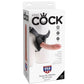 King Cock Harness mit realistischem Naturdildo, 20,3 cm