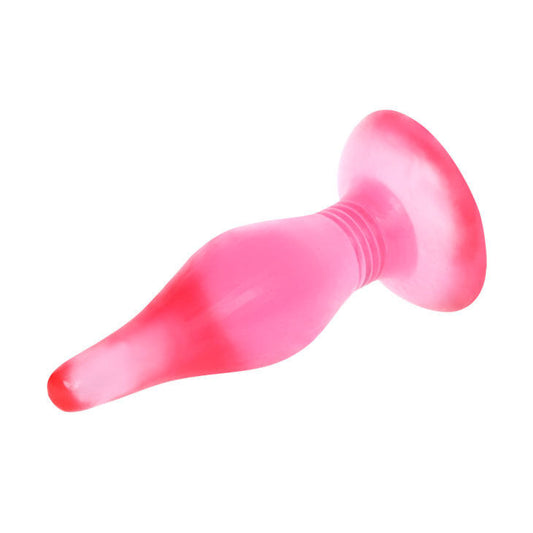 Butt plug 14.2cm soft touch fantastic small anal plug sex toy for couple massager pink