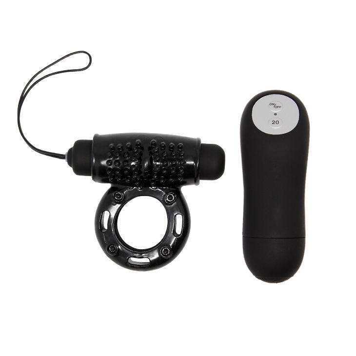 Baile ring remote control black 20V vibrating bullet stimulator sex toy