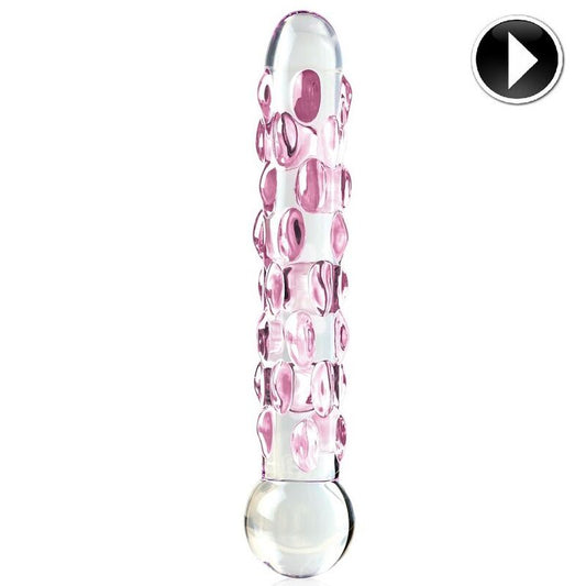 Icicles number 07 hand blown glass massager